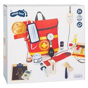 Small Foot First Aid Doctor Backpack Playset - 25 Piece - Realistic Medical Role Play - Ages 3+