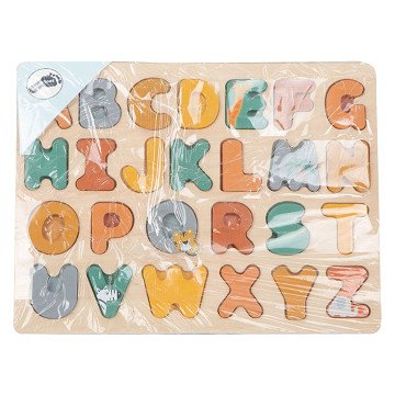 Small Foot - Holz-Alphabet-Puzzle Safari