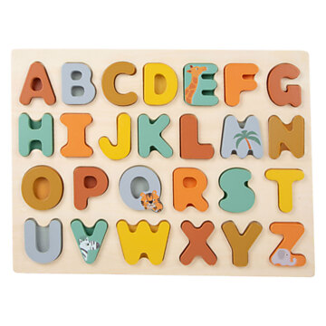 Small Foot - Wooden Alphabet Puzzle Safari