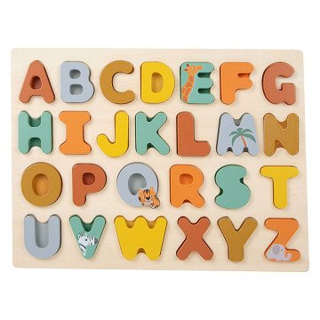 Small Foot - Alphabet-Puzzle aus Holz Safari