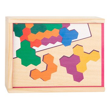 Small Foot - Wooden Shape Puzzle Hexagon