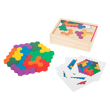 Small Foot - Wooden Shape Puzzle Hexagon