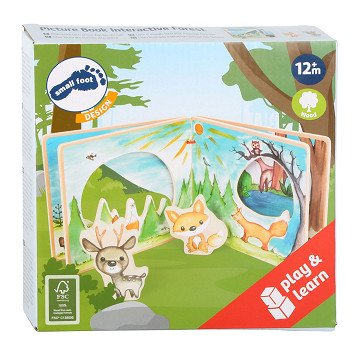 Small Foot - Wooden Picture Book Forest with 2 Figures