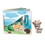 Small Foot - Wooden Picture Book Forest with 2 Play Figures