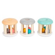 Small Foot - Wooden Baby Rattle Pastel, 3pcs.