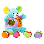 Small Foot - Shape Sorter Mouse Plush, 5dlg.