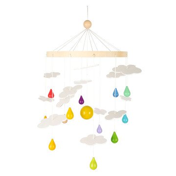 Small Foot - Wooden Baby Mobile Rainbow