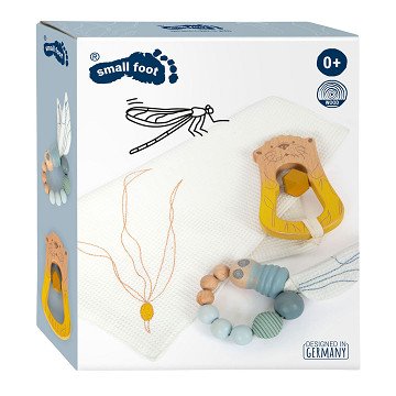 Small Foot - Schmusetuch Meeresküste mit Rassel und Greifring, 3-tlg.