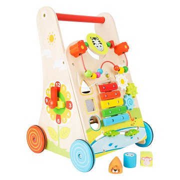 Small Foot - Wooden Baby Walker Walker Colorful