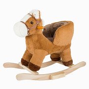 Small Foot - Wooden Rocking Horse Brown with Seat and Sound