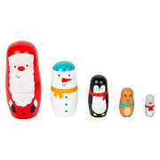 Small Foot - Wooden Matryoshka Dolls Christmas