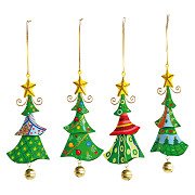 Small Foot - Metal Christmas Hangers Christmas Tree, 4pcs.
