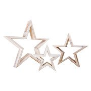 Small Foot - Wooden Decorative Stars, 3 pcs.