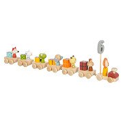 Small Foot - Wooden Birthday Train Animals with Numbers
