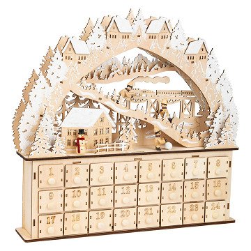 Small Foot - Holz-Adventskalender Ski