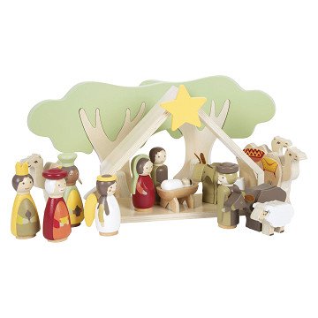 Small Foot – Weihnachtskrippen-Spielset aus Holz