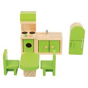 Small Foot - Wooden Dollhouse Furniture Kitchen, 5pcs.