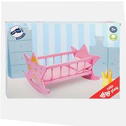 Small Foot - Puppenbett aus Holz Stern Rosa