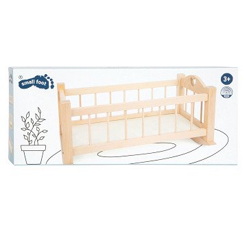 Small Foot - Wooden Swing Doll Bed Natural