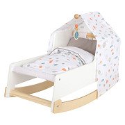 Small Foot - Wooden Swing Doll Bed Little Button