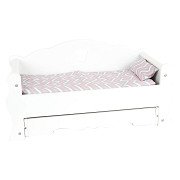 Small Foot - Wooden Doll Bed with Drawer and Bedding, 4dlg.