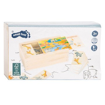 Small Foot - Wooden Domino Game Safari