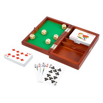 Small Foot - Playing Cards and Dice Game in Wooden Box