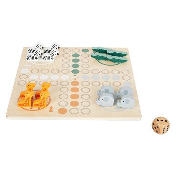 Small Foot - Wooden Ludo Game Safari