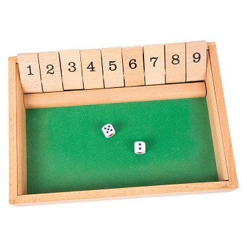 Small Foot - Shut the Box Wooden Dice Game