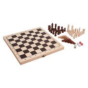 Small Foot - Houten Klassieke Spellen 3in1 in Kist