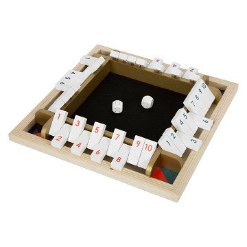 Small Foot - Shut the Box Holzwürfelspiel Gold Edition