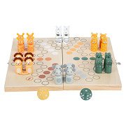 Small Foot - Wooden Ludo Game Safari - 6 Players