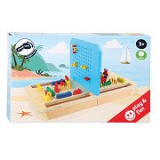 Small Foot - Denkspiel aus Holz Schiffe versenken