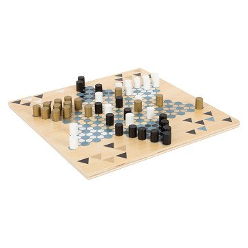 Small Foot - Barricade and Halma Wooden Board Game 2in1