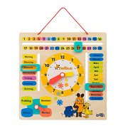 Small Foot - Wooden Learning Board Clock Watching Mouse - German