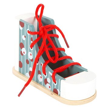 Small Foot - Wooden Lacing Shoe with Lace