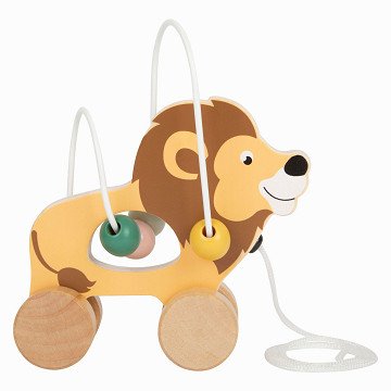 Small Foot - Wooden Pull-along Figure with Motor Skills Spiral Safari