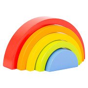 Small Foot - Wooden Building Blocks Rainbow, 5 pcs.