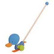 Small Foot - Wooden Push Figure Duck Matteo with Stick