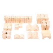 Small Foot - Holzbausteine ​​Natur im Beutel, 50 Stk.