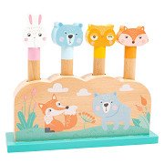 Small Foot - Wooden Motor Skills Shape Insert Game Forest Animals, 5dlg.
