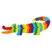 Small Foot - Wooden ABC Crocodile Puzzle, 26dlg.