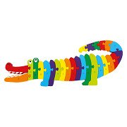 Small Foot - Wooden ABC Crocodile Puzzle, 26pcs.