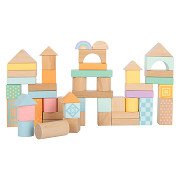 Small Foot - Wooden Building Blocks Pastel, 50pcs.