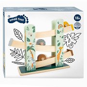 Small Foot - Wooden Marble Run Safari, 4-piece.