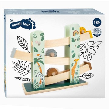 Small Foot - Holz-Kugelbahn Safari, 4-teilig.