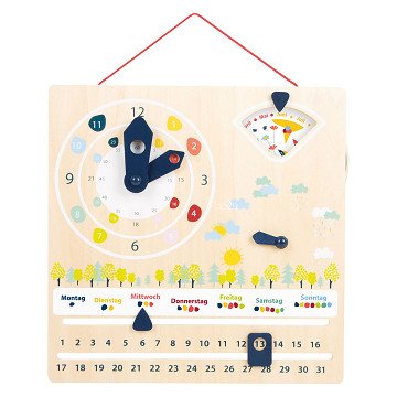 Small Foot - Wooden Calendar Clock Seasons (German)