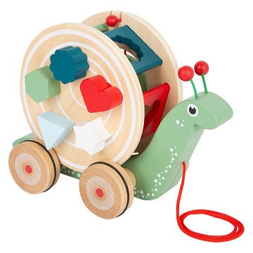 Small Foot - Holzfiguren-Formsortierer Schnecke, 6-tlg.