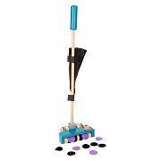 Small Foot - Wooden Vacuum Cleaner with Colored Velcro Dots, 12dlg.