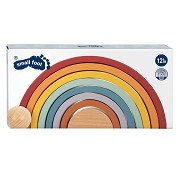 Small Foot - Wooden Rainbow Building Arches with Ball,
